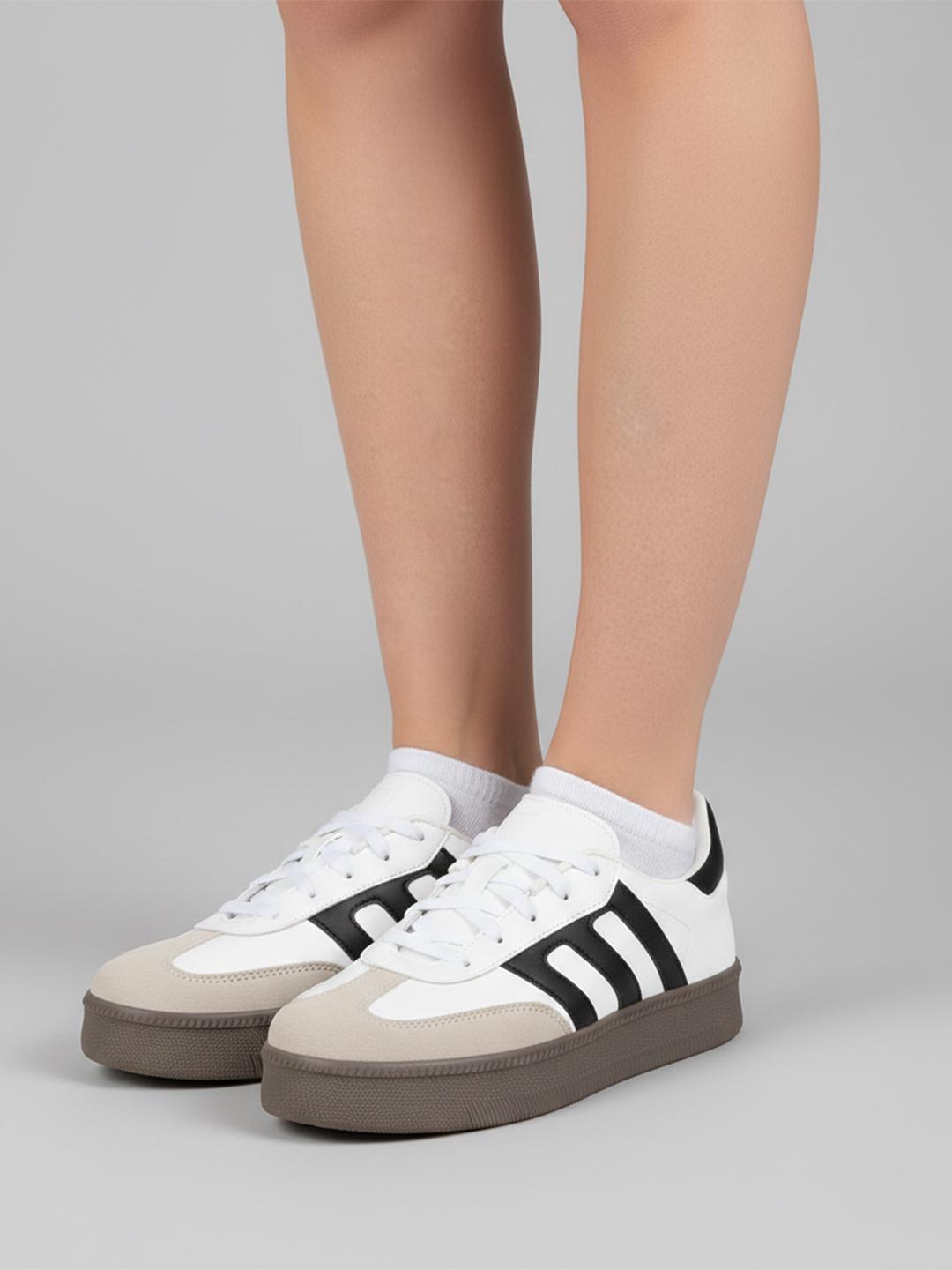 Shoetopia Женские Повседневные Кроссовки || Низкие Туфли на Шнуровке с Амортизирующей Подошвой || Модная Повседневная Обувь Обувь для Ходьбы EU38
