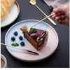 2Pcs Flower Dessert Spoons, Coffee  Stainless Steel Sugar Spoon Small Tea Spoons Cafe Bar Spoon Cute Coffee Teaspoon Mini Tableware, 4 Styles (Gold)