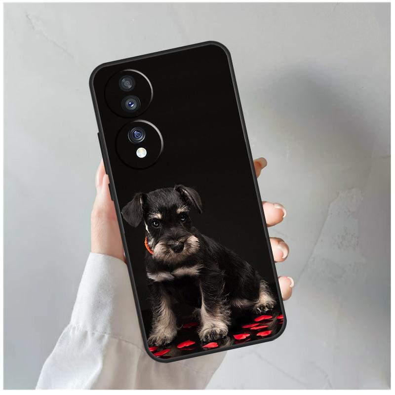 Schnauzer Puppy Dog For Honor Magic 5 6 7 8 Pro Case For Honor 200 400 Lite 50 70 90 X8c X8b X9a X9b X9c X9d Win
