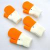 New Winter Thickened Plush Warm Gloves For Men Women Patchwork Handmade Mischief Knitted Mittens Outdoor Cycling Skiing Gloves