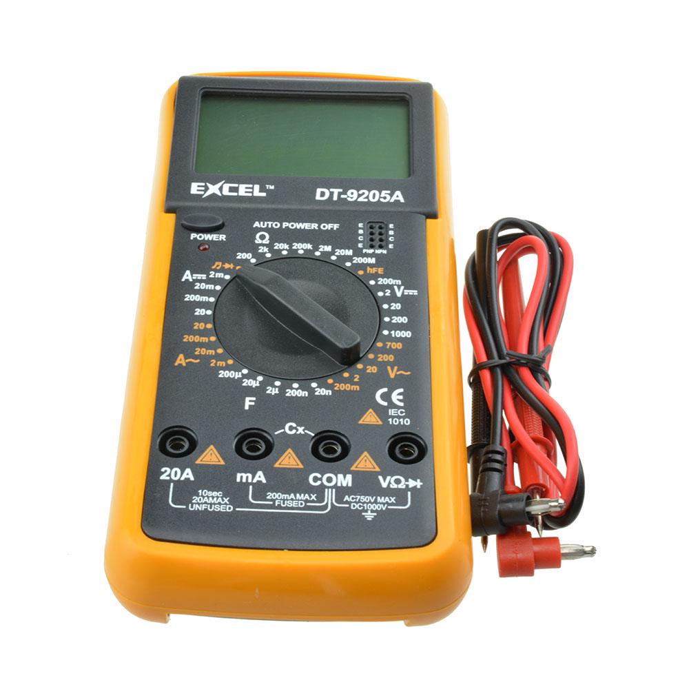 Buy Digital DT9205A LCD AC/DC Multimeter Ammeter Resistance