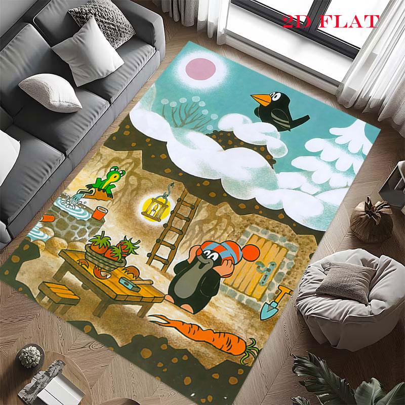 Maisy Mouse Carpet Rug for Living Room Bedroom Home Sofa Decoration,Kids Play Nonslip Floor Mat