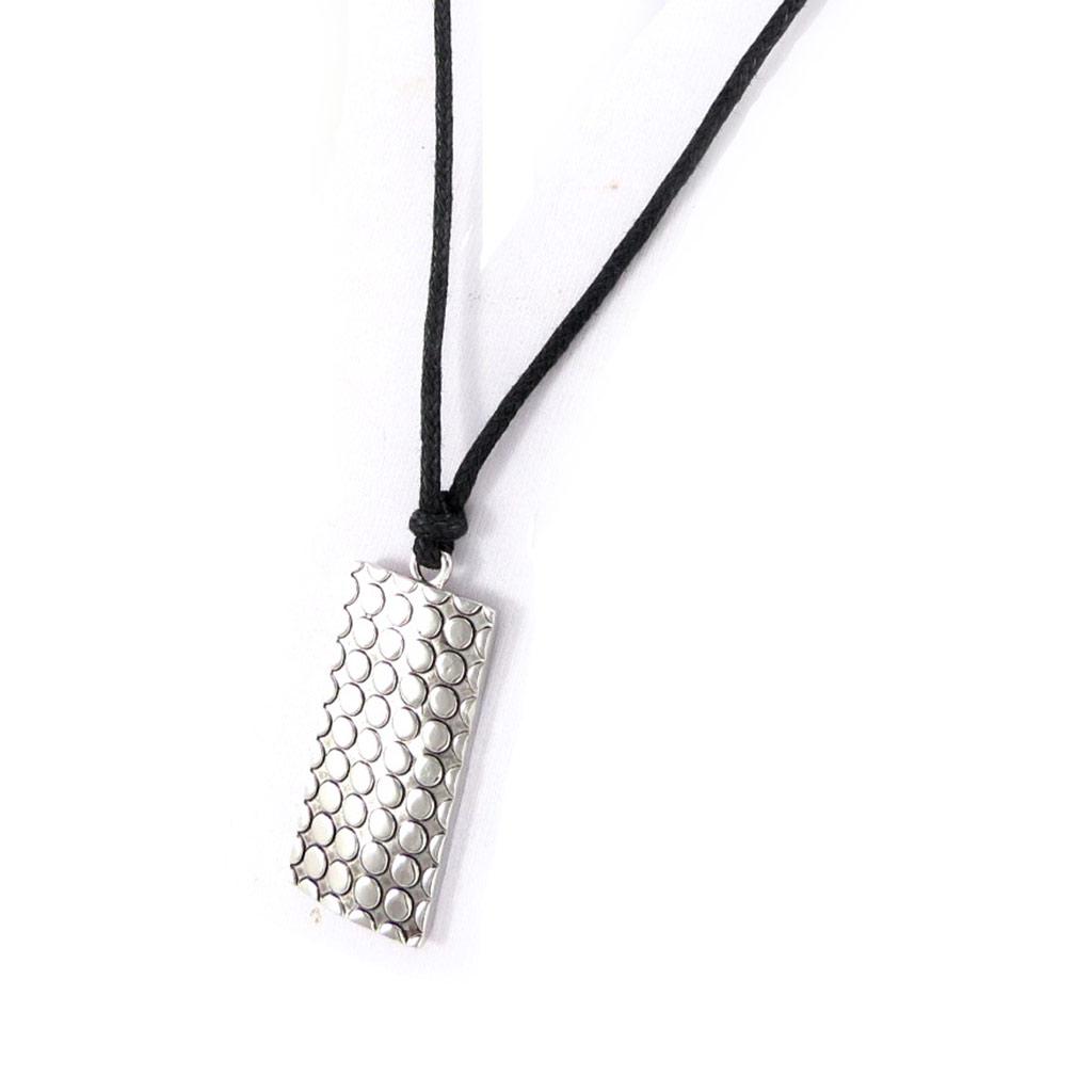 Les Trésors De Lily [J8984] - Collier 'Kilimanjaro' argenté noir