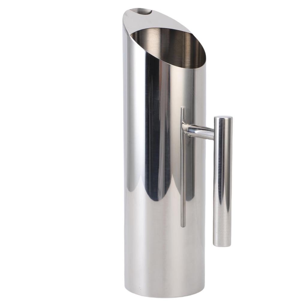 304 Stainless Steel Water Pitcher Jug 1.5L Modern Pitcher with Handle Beverage Container for Iced Hot Tea Juice Coffee