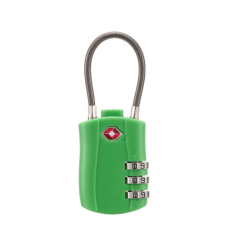 3-Digit TSA Approved Padlock for Luggage, Backpack, Drawer, and Storage