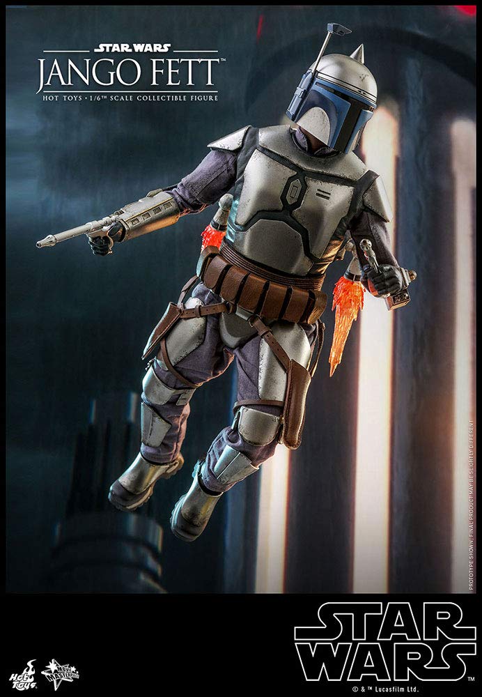 Hot Toys Movie Masterpiece Star Wars Episode Attack of the Clones Jango Fett Scale Blue II 1/6 Figure,