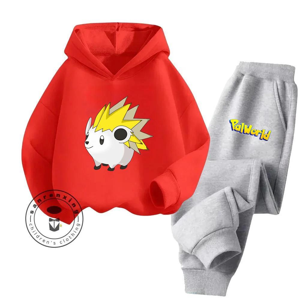 Palworld Cartoon Children's Hoodie Set Youth Sunshine High Appearance Level Anti Bacterial Anti Wrinkle New Hoodie Pure Cotton