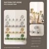 6 Hooks Rotating Suction Cup Rudder Hook Punch-Free Utensils Storage Row Hook  Kitchens