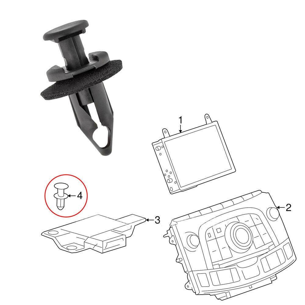 50x Radiator Core Support Upper Panel Cover Retainer Nylon Clip Car Accessories