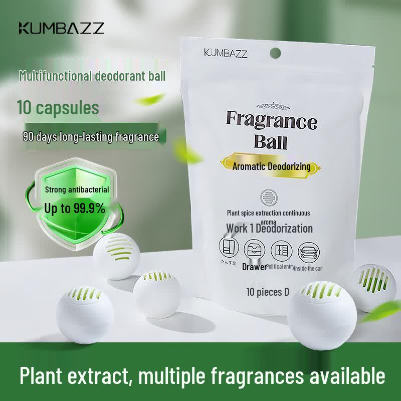 KUMBAZZ Deodorizer Balls for Shoes & Wardrobes 10 Count