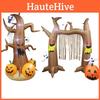 Halloween Air Blown Inflatable Yard Decor Featuring A Spooky Ghost Tree Arch With Led Lights