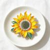 Lovely Sunflower Brooch for Women Men Flower Plant Pins Brooches Jewelry Trendy Accessories Party Gift