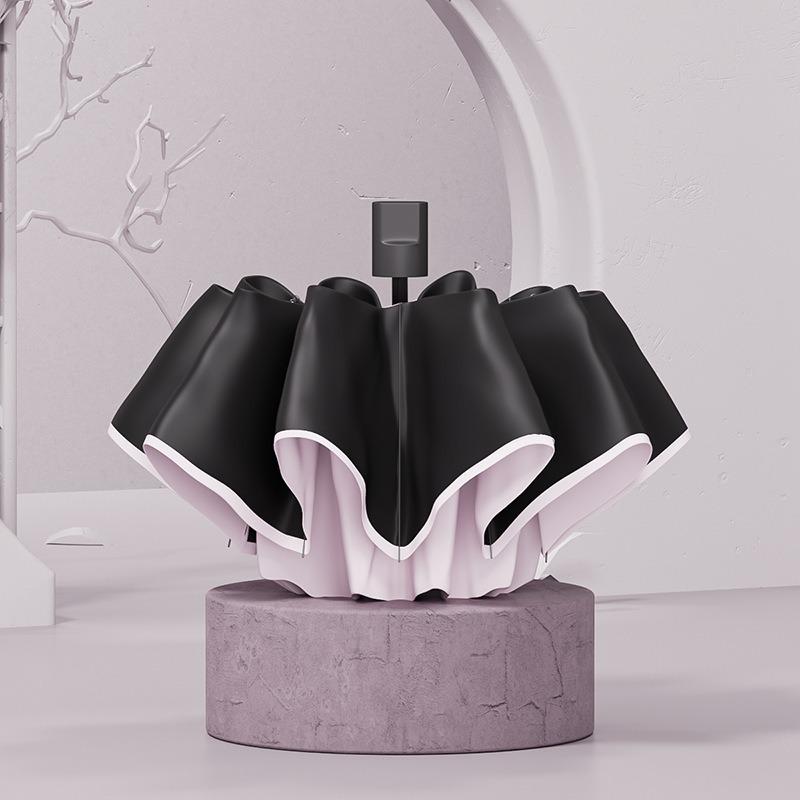 Yuxiang Women's High-End Mini Capsule Folding Umbrella - UV Protection for Sun and Rain.