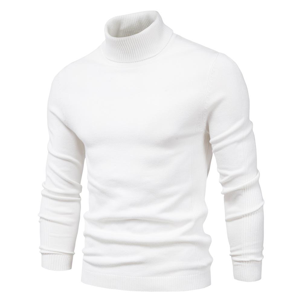

Men s Slim Fit Mock Turtleneck Sweater Casual Cable Knitted Pullover Sweaters Solid Color Half Neck Long Sleeve Dressy Work Basic Sweater for Male 5XL