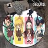 Demon Slayer Kimetsu No Yaiba Round Area Rug Carpet Rug For Living Room Bedroom Sofa Playroom Decor Nonslip Floor Mat