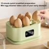 Portable Mini Multifunctional Egg Steamer 6 Adjustable Time Setting Breakfast Egg Maker 6 Eggs Boiled Machine Egg Cooker