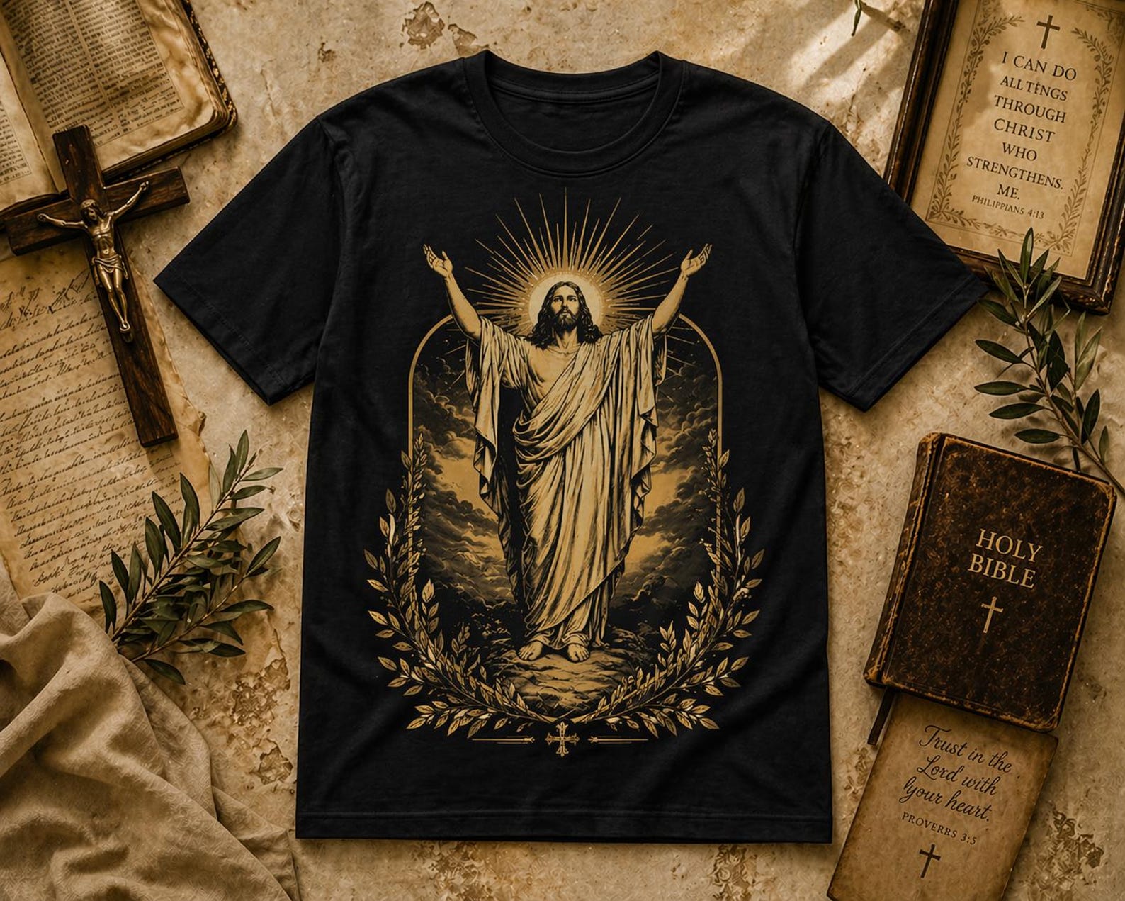 Faith in Light – Sacred Radiance T-Shirt 2XL