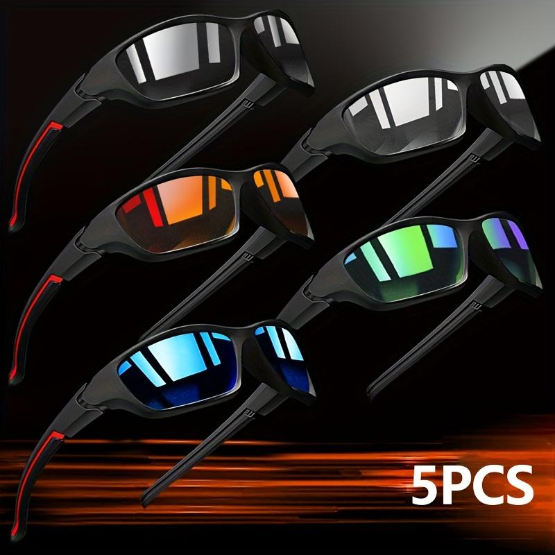 5PCS Polarized Sunglasses for Men Outdoor Fashion Sports Fishing Cycling Eye Protection Sun Glasses Luxury Design Uv400