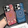 Mandala Style Pattern Plating Phone Case For Xiaomi Redmi Note 14 15 Pro Plus 13 12 11 11S 11T 10 9S 9 5G Anti-Fall Airabag Cove