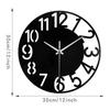 Acrylic Wall Clock Festival Gift Modern Style Creative Quiet Easy to Read Big Wall Clock for Bedroom Office Kitchen Hotel Decor