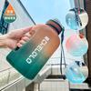 Water Bottle Summer Plastic Cup Student Adult High Value Outdoor Straw Sports Water Cup Large Capacity Plastic Cup LOGO