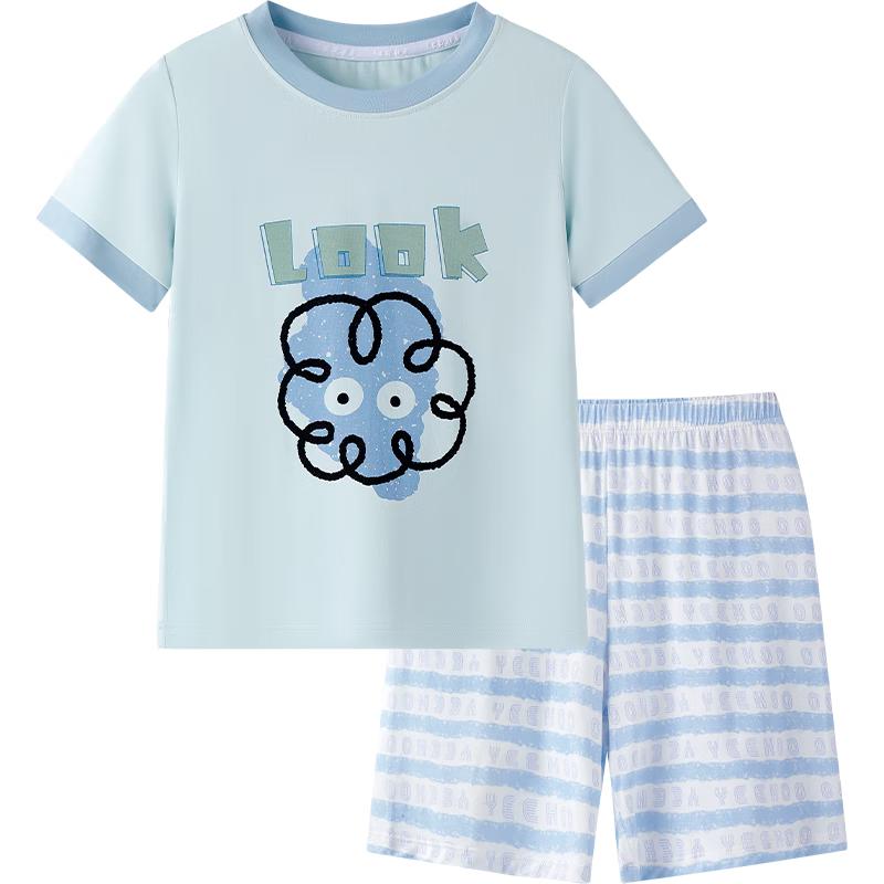 YEEHOO Kids 40s Bamboo Fiber Summer Pajama Set 160