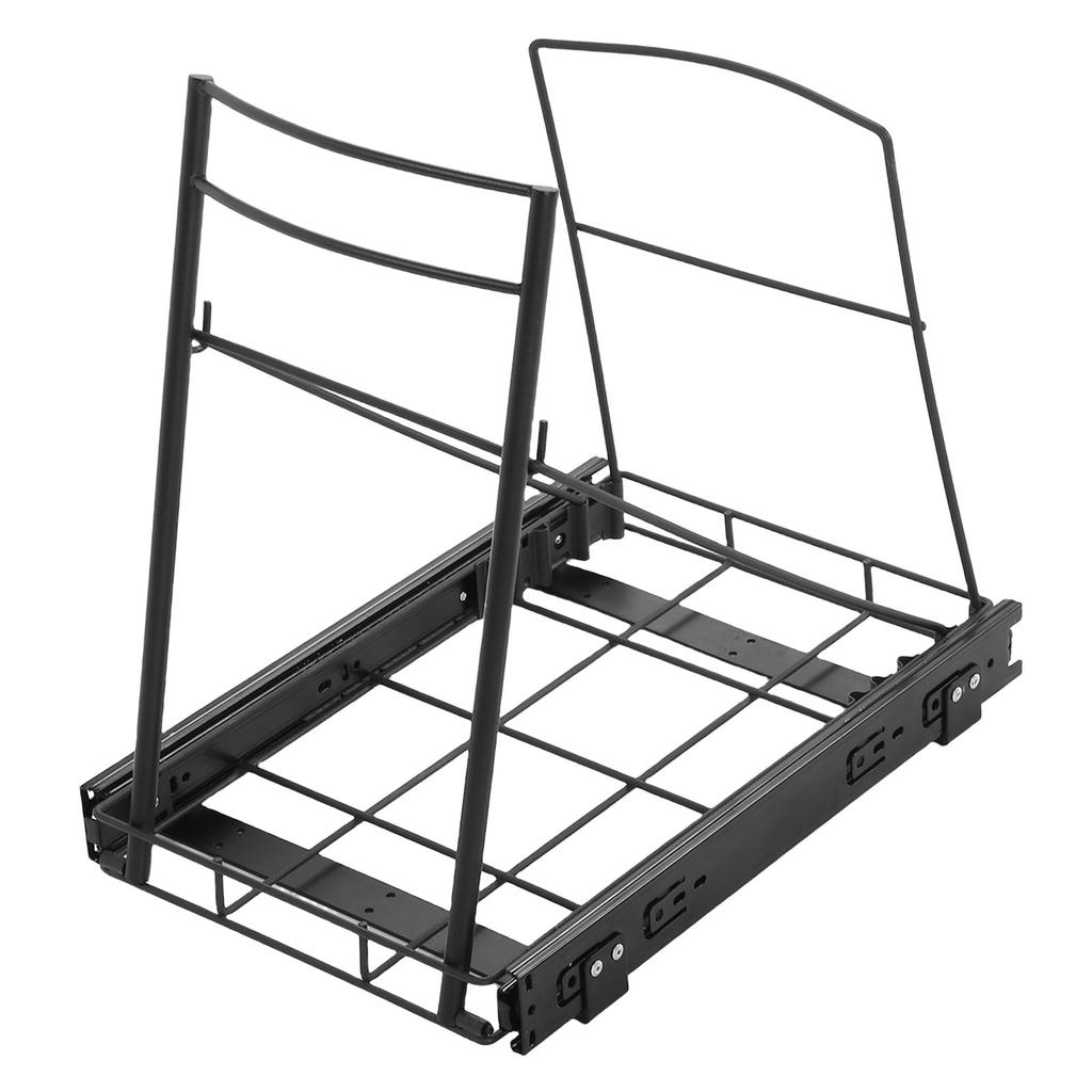 Pull Out Trash Can Rack Heavy Duty   Quiet Rail Slide Out Trash Can Rack for Kitchen