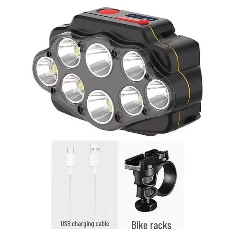 Lishi 8-LED Rechargeable Bicycle Headlight