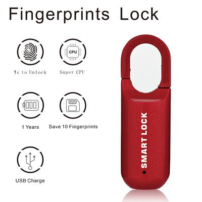 Smart Touch Fingerprint Padlock USB Cabinet Dormitory Anti Theft Security USB Smart Cabinet Keyless Drawer Lock Household