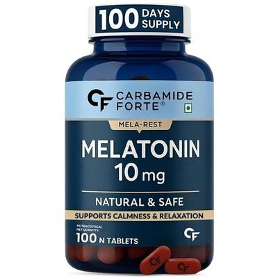 Melatonin 10mg Schlafunterstützungstabletten | 100 vegetarische Tabletten