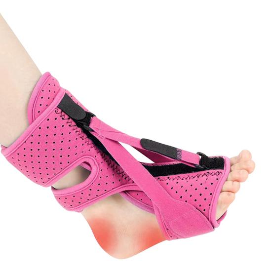 Plantar Fasciitis Night Splint Adjustable Dorsiflexion Foot Brace with 3 Straps & Memory Foam Relief Bilateral Foot Brace for Heel Pain
