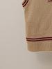 High-End Damen Herbst Retro Farbblock Ärmellose Strickweste