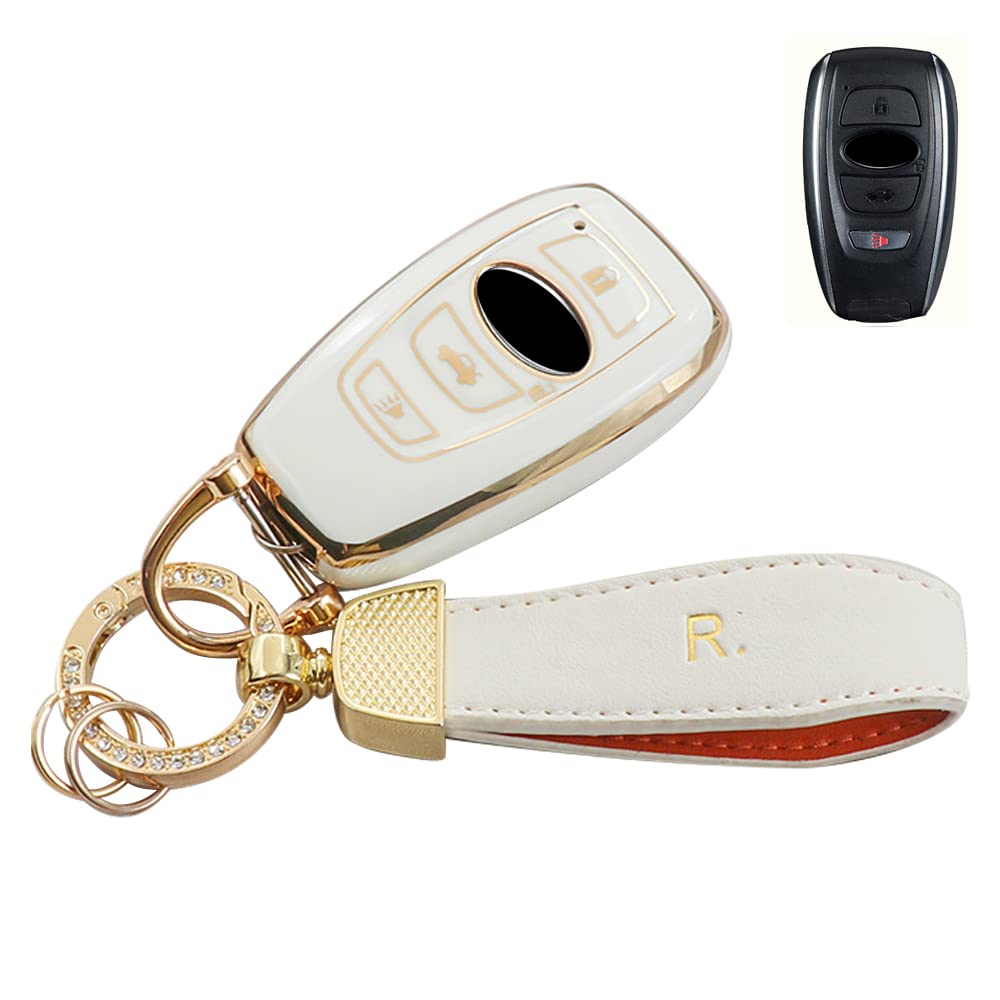 [LETINGFAR] Key Case for Subaru Smart Key Case Key Cover TPU Special Design for