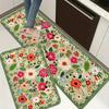 Vintage Flower Kitchen Mat Entrance Doormat Home Decor Non-Slip Hallway Balcony Rugs Bathroom Laundry Floor Mat Home Decor