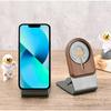 Apple iPhone 15 Magsafe Wooden Wireless Charging Phone Stand Aluminum Alloy Desktop Phone Stand
