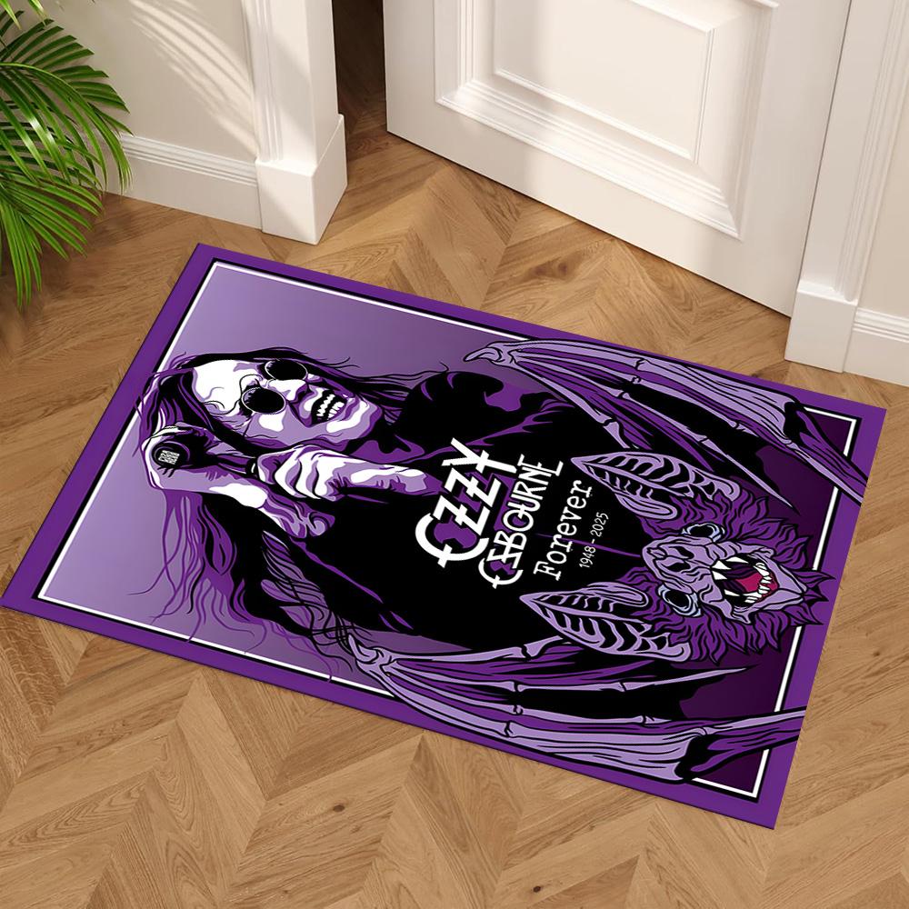 Ozzy Osbourne Tribute Poster Carpet Suitable for Kitchen Dormitory Hallway Study room Antislip Carpet Office home decor Perfect Gift for Women/Men