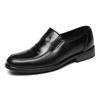 Sapatos Sociais de Couro Masculinos Tamanho Grande Sapatos de Trabalho Office Casual Respirável Sapatos de Pai de Meia-Idade