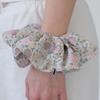 Flower Silky Hair Scrunchie (2color)