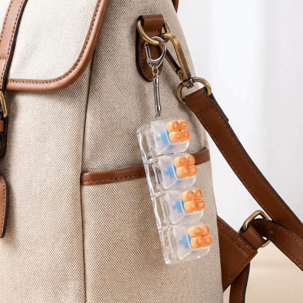 Simulation Food Food Miniature Fidget Keycap Finger Button Fake Food Key Chain Office Desk