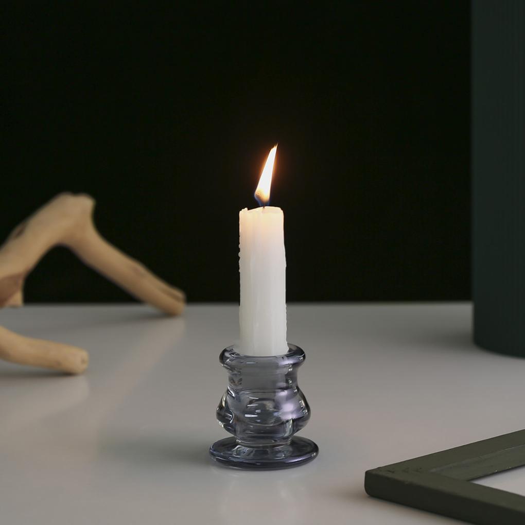 Glas Kerzenständer Ornamente Indoor Handwerk Dekoration Einfarbig Home Restaurant Bar Kerzenhalter Dekor Szene Layout Zubehör