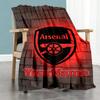 Arsenal Personalized Text Blanket Gift Customizable Blanket Warmthful Decor Great for Office Chair Seaside Picnics Couch Ideal for All Seasons