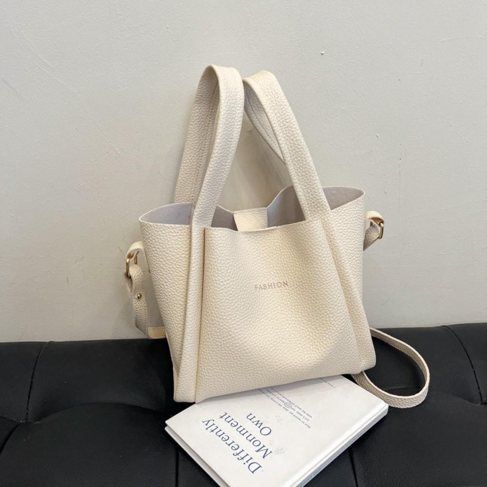 Borsa a Spalla Femminile Stile Coreano Grande Capacità Borsa a Tracolla Borse con Manico Superiore in Pelle Quotidiana