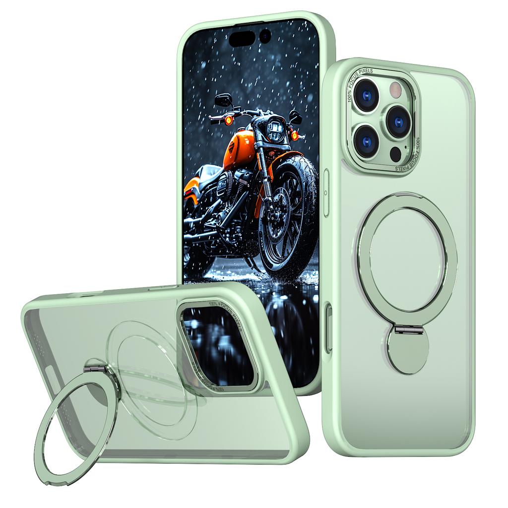 For iPhone 17 Case Kickstand Camera Slider PC + TPU Phone Cover Compatible with MagSafe