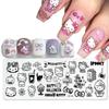 KT Cat & Mickey Mouse Anime Nail Art Stamping Plate for Beginners