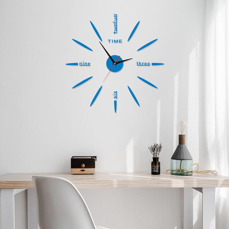 Large Size Creative Wall Clock Personalized Clock Living Room Simple Clock DIY Decorative Wall Sticker Clock