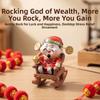 Resin God of Wealth Ornament Best Wishes Fortune Desktop Decoration  Workstation  Ornament
