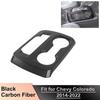 Carbon Fiber Console Gear Shift Panel Cover For Chevy ColoradoGMC Canyon 15-22