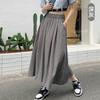 Neuester französischer kniehoher schmaler mittellanger Vintage-Stil A-Linien-großer Schirmrock für Damen im Sommer
