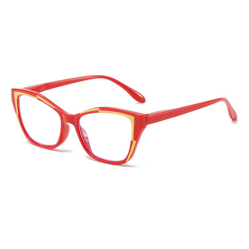 

New Fashionable Reading Glasses Women Splicing Color Vision Eyewear Anti Blue Light Spring Leg Correction Eyeglass +1.0 +1.5 +2 +1.0