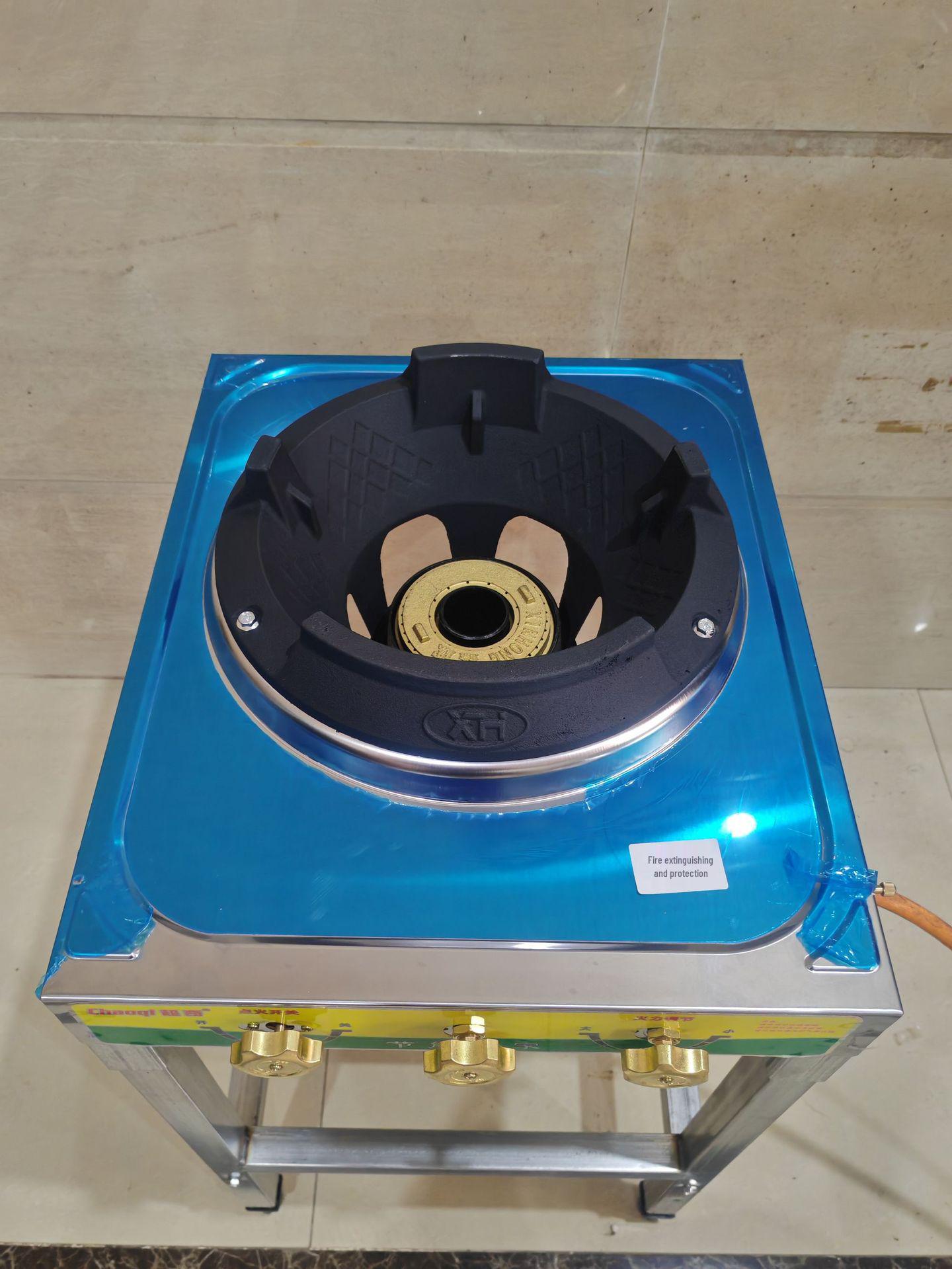 

High-Pressure Stainless Steel Single Burner LPG Stove for Commercial Use